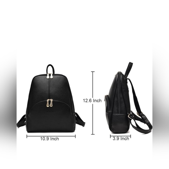 Black Women's Backpack - Picture 4 of 12